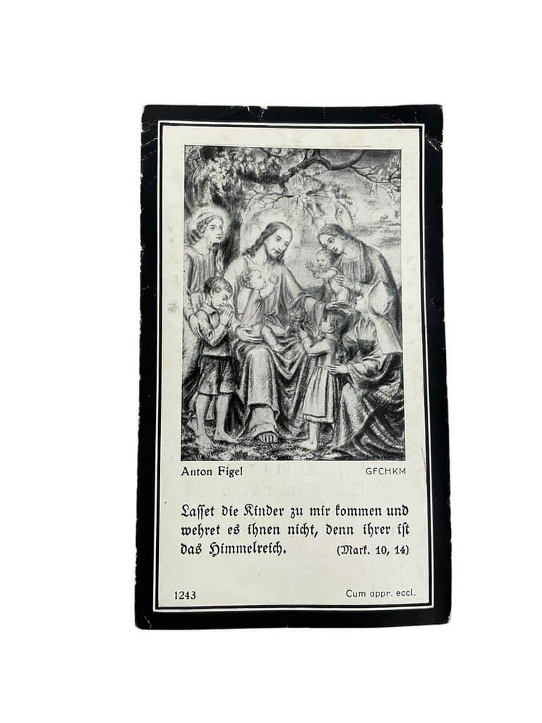 WW2 German Josef Gilch Gebirgsjager Pioneer Death Card WW2 German Josef Gilch Gebirgsjager Pioneer Death Card