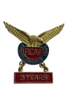 WW2 Canadian RCAF Ground Observer Corp 3 Years Service Lapel Badge