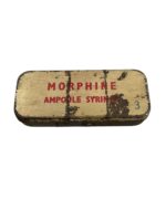 WW2 British Morphine Ampoule Syringe Tin EMPTY