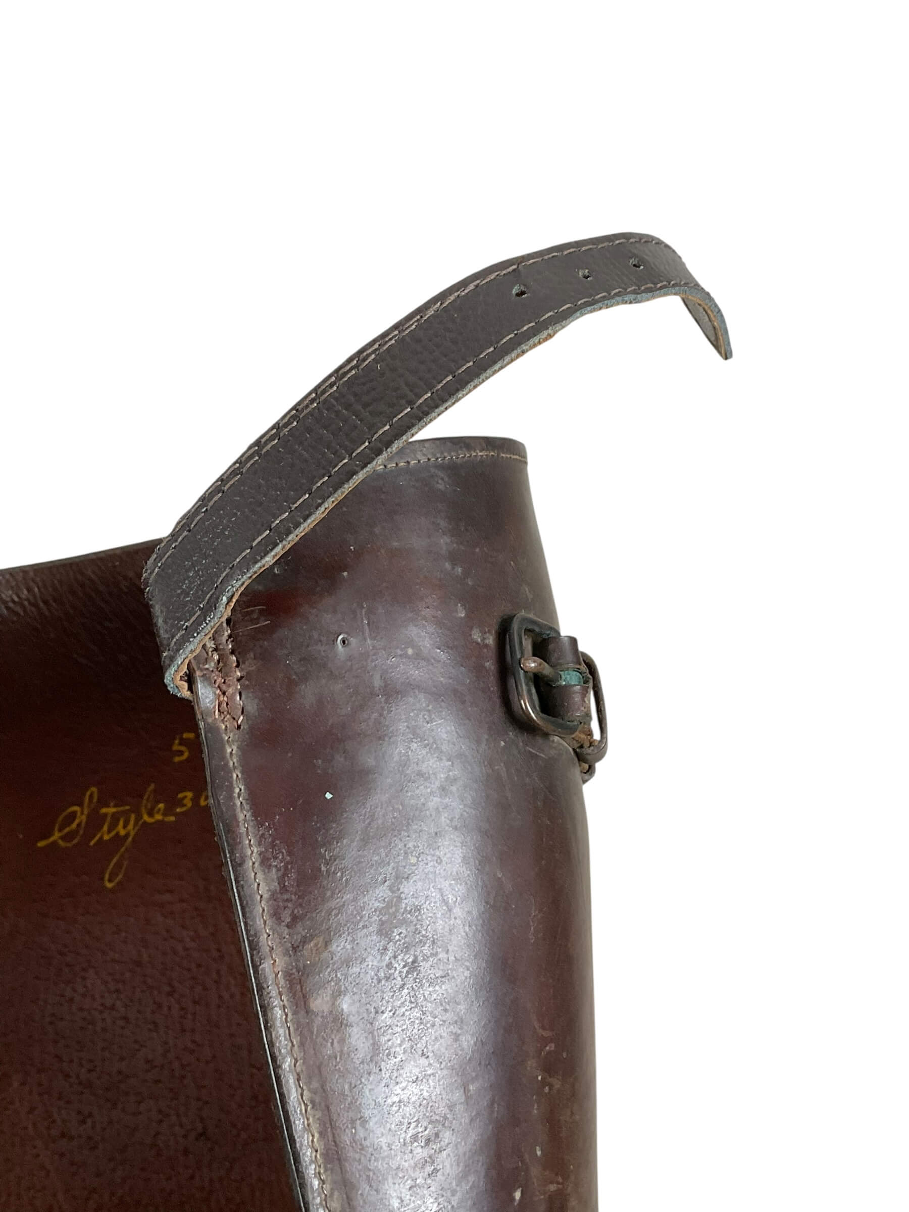 WW1 Canadian CEF Officers Brown Leather Leggings WW1 Canadian CEF Officers Brown Leather Leggings