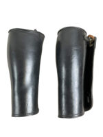 British Army Officers Black Leather Leggings