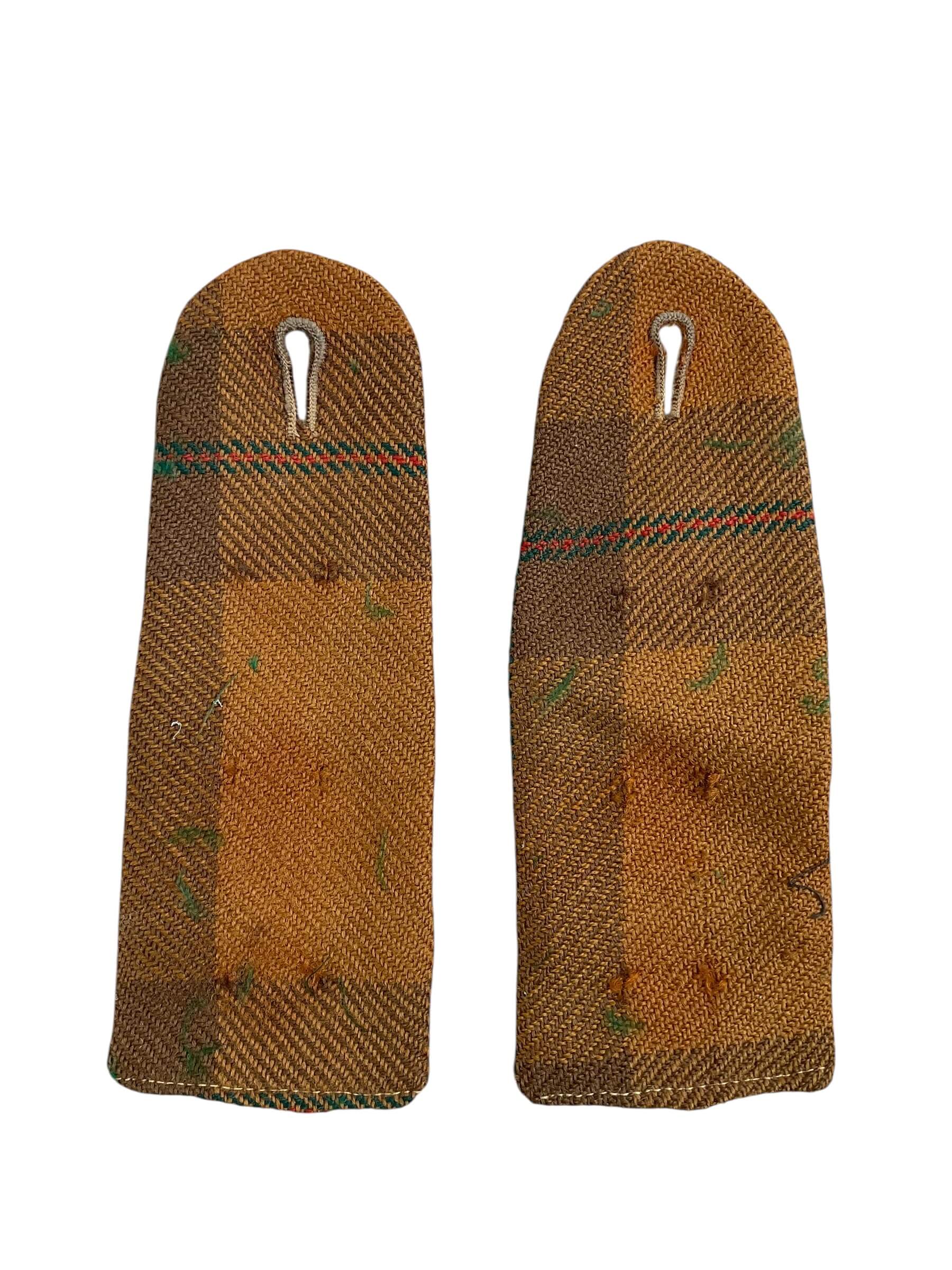 WW2 Canadian Irish Regiment of Canada Tartan Shoulder Boards Slip-Ons Pair WW2 Canadian Irish Regiment of Canada Tartan Shoulder Boards Slip-Ons Pair