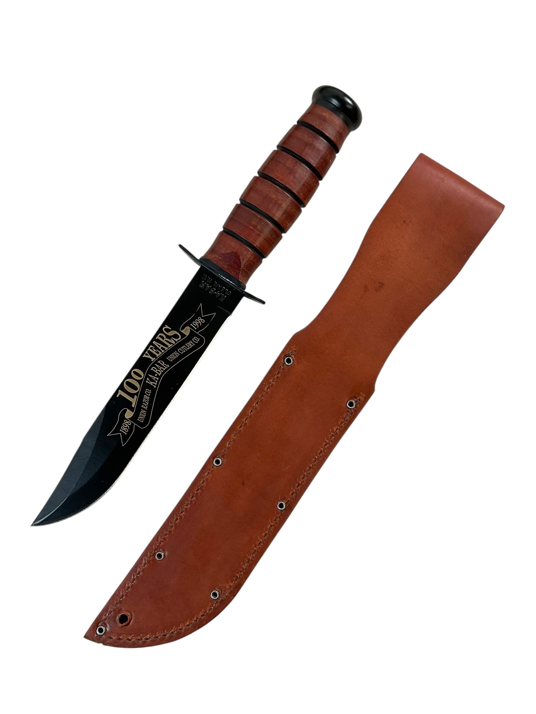 US USMC Ka-Bar 100th Anniversary Knife With Scabbard In Display Case US USMC Ka-Bar 100th Anniversary Knife With Scabbard In Display Case