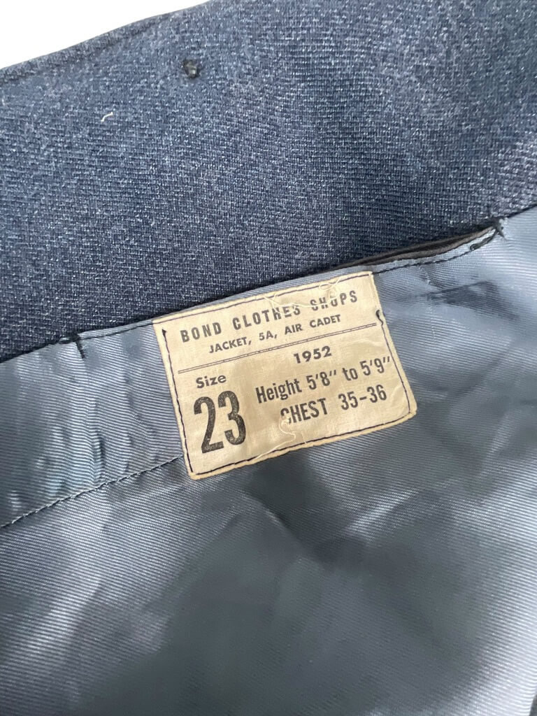 Canadian Air Cadets Blue Battle Dress Jacket Size 23 Dated 1952 Canadian Air Cadets Blue Battle Dress Jacket Size 23 Dated 1952