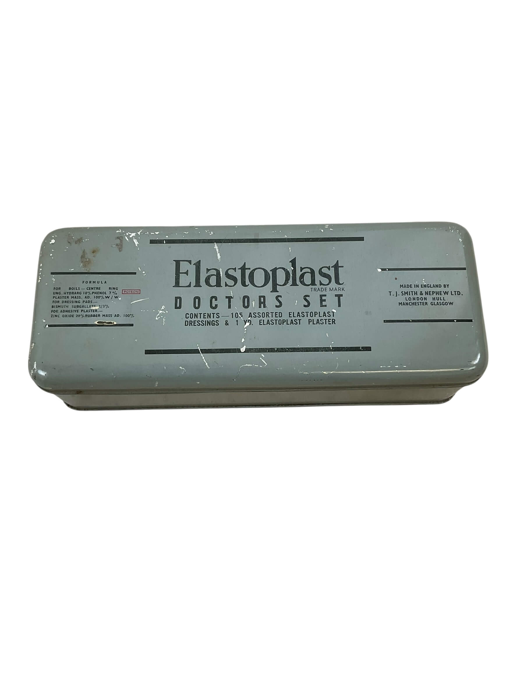 British First Aid Elastoplast Doctors Set Tin With Bandages British First Aid Elastoplast Doctors Set Tin With Bandages