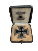 WW2 German Iron Cross 1st Class In Case Souval With Spange Zeimer and Sohne
