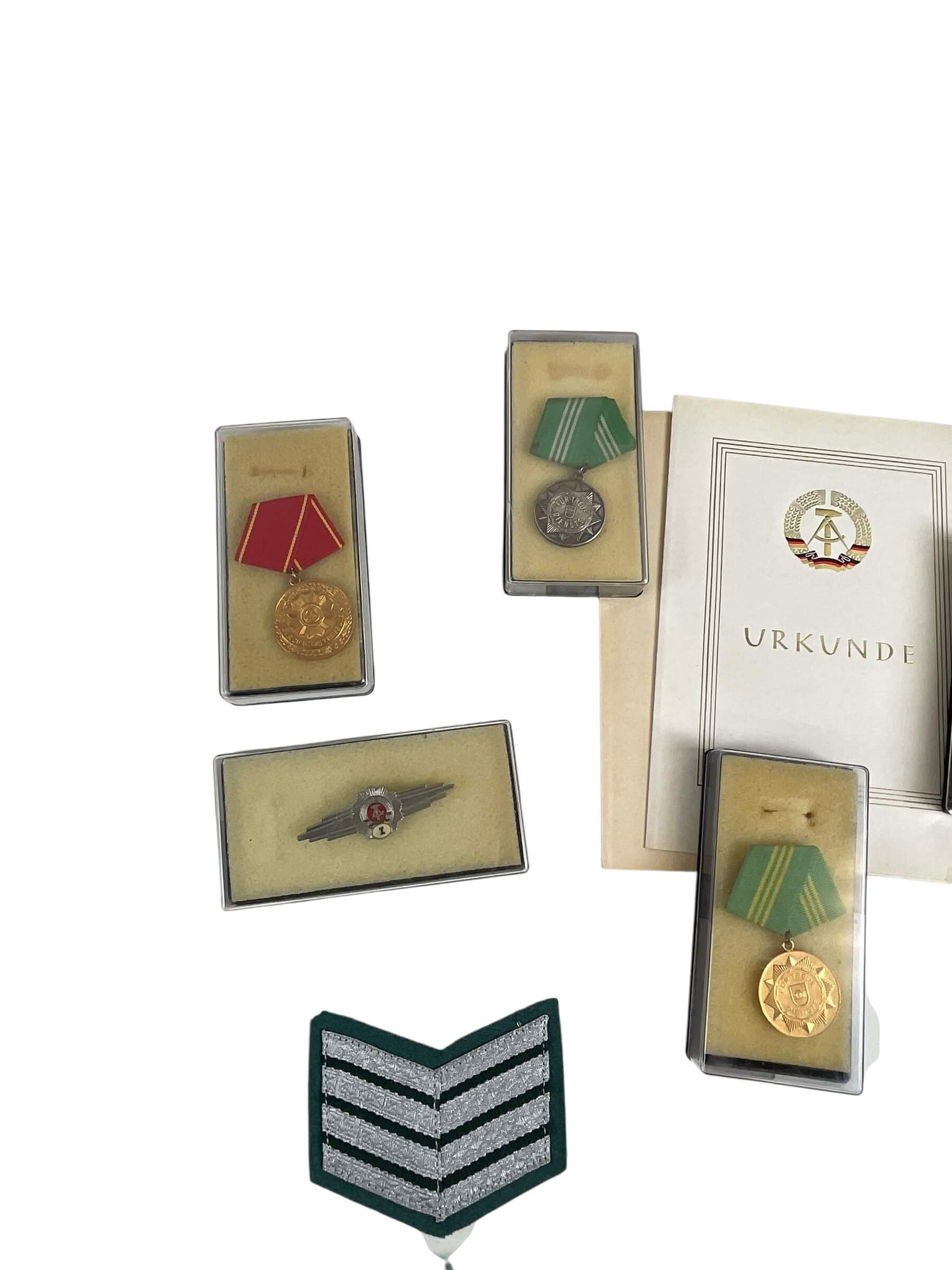 East German Police Officers Medal Group Lot X 10 With Documents East German Police Officers Medal Group Lot X 10 With Documents