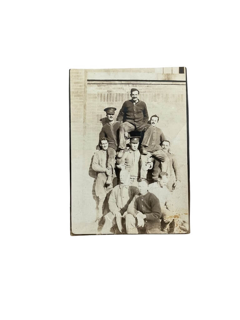 WW1 British BEF Soldiers Group 3 1/4" X 2 1/4" Photograph WW1 British BEF Soldiers Group 3 1/4" X 2 1/4" Photograph