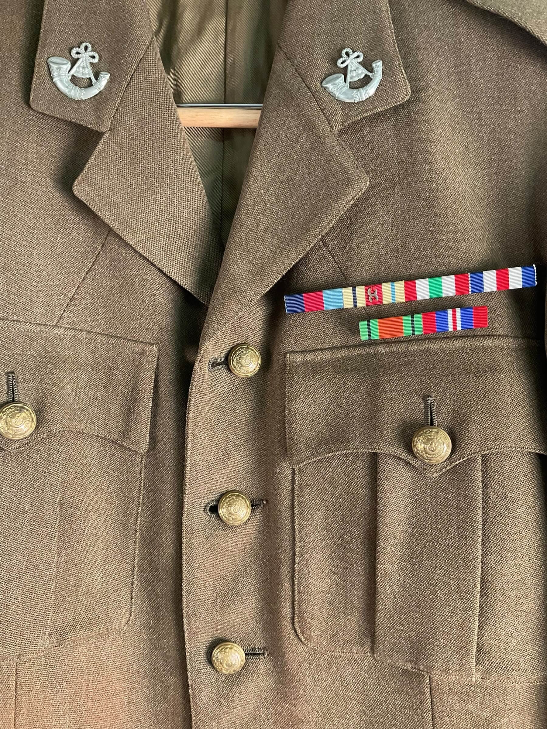 British Airborne Oxs and Bucks Officers Named 4 Pocket Tunic British Airborne Oxs and Bucks Officers Named 4 Pocket Tunic