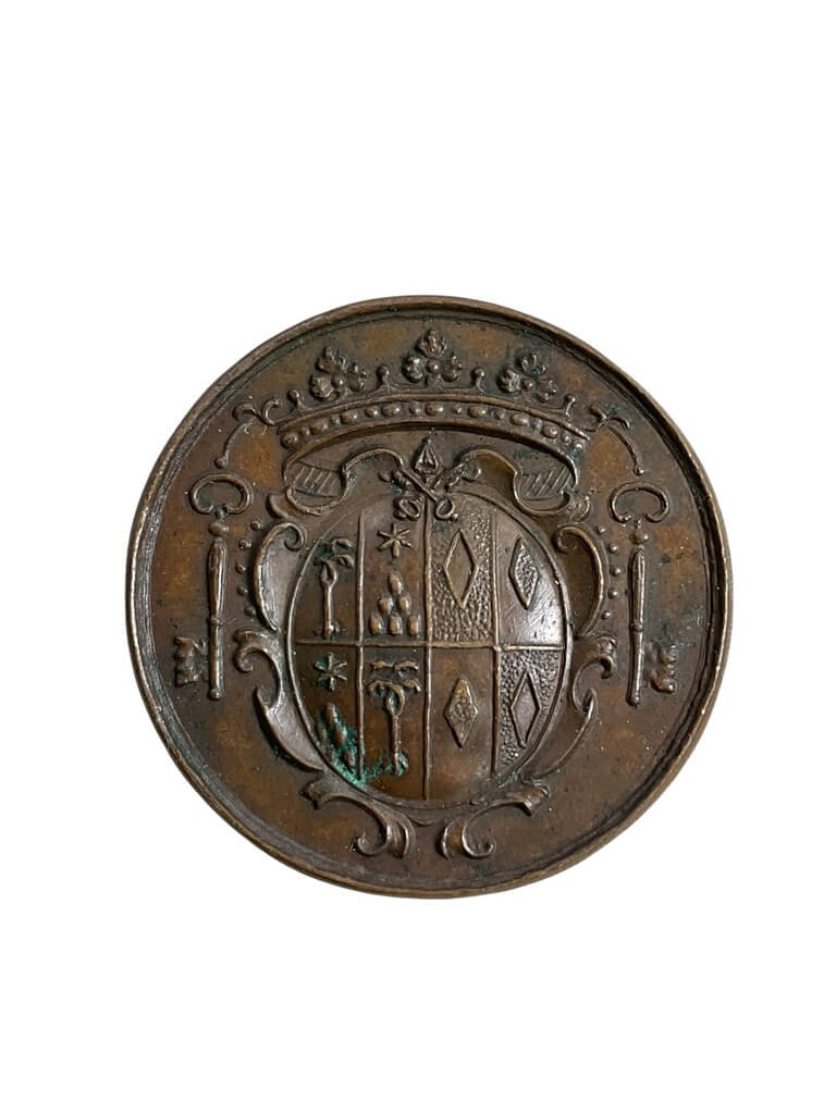 Rome Augustus Princeps Chisius 1724 Bronze Medallion Rome Augustus Princeps Chisius 1724 Bronze Medallion