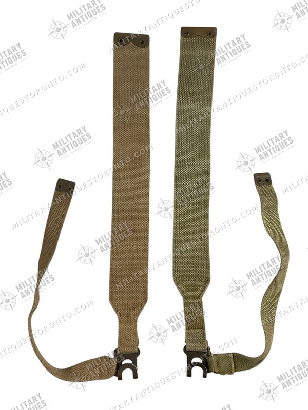 WW2 Canadian P37 Webbing L Straps Pair - Military Antiques Toronto