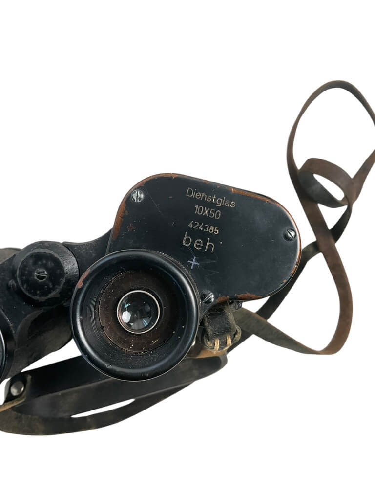 WW2 German Kriegsmarine Officers Binoculars 10 X 50 beh In Leather Case WW2 German Kriegsmarine Officers Binoculars 10 X 50 beh In Leather Case