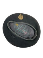 Canadian Armoured Corps Black Beret Size 7 1/8 Dated 1946 With LDSH Badge