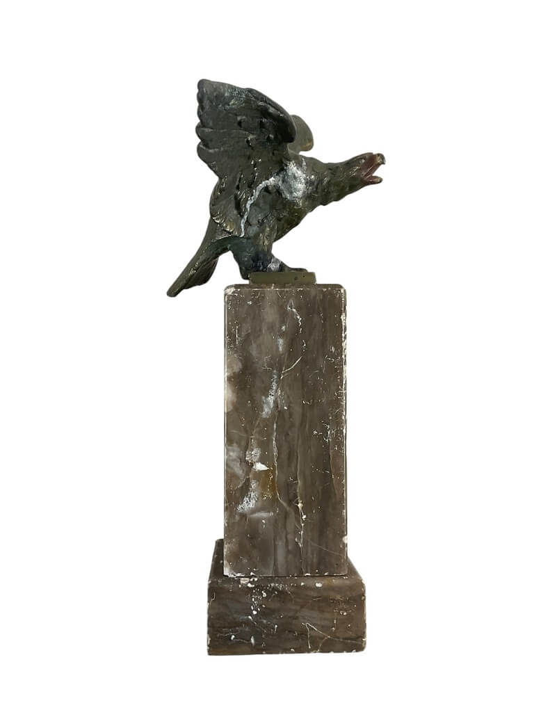 WW2 German Desk Eagle With Marble Base 9" x 3" WW2 German Desk Eagle With Marble Base 9" x 3"