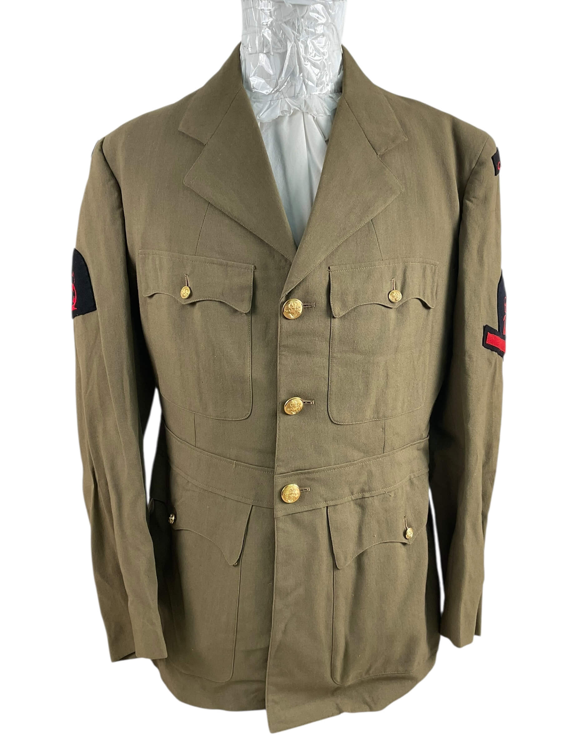 Canadian RCN Navy Tropical Worsted 4 Pocket Tunic and Trousers Dated 1955 Canadian RCN Navy Tropical Worsted 4 Pocket Tunic and Trousers Dated 1955