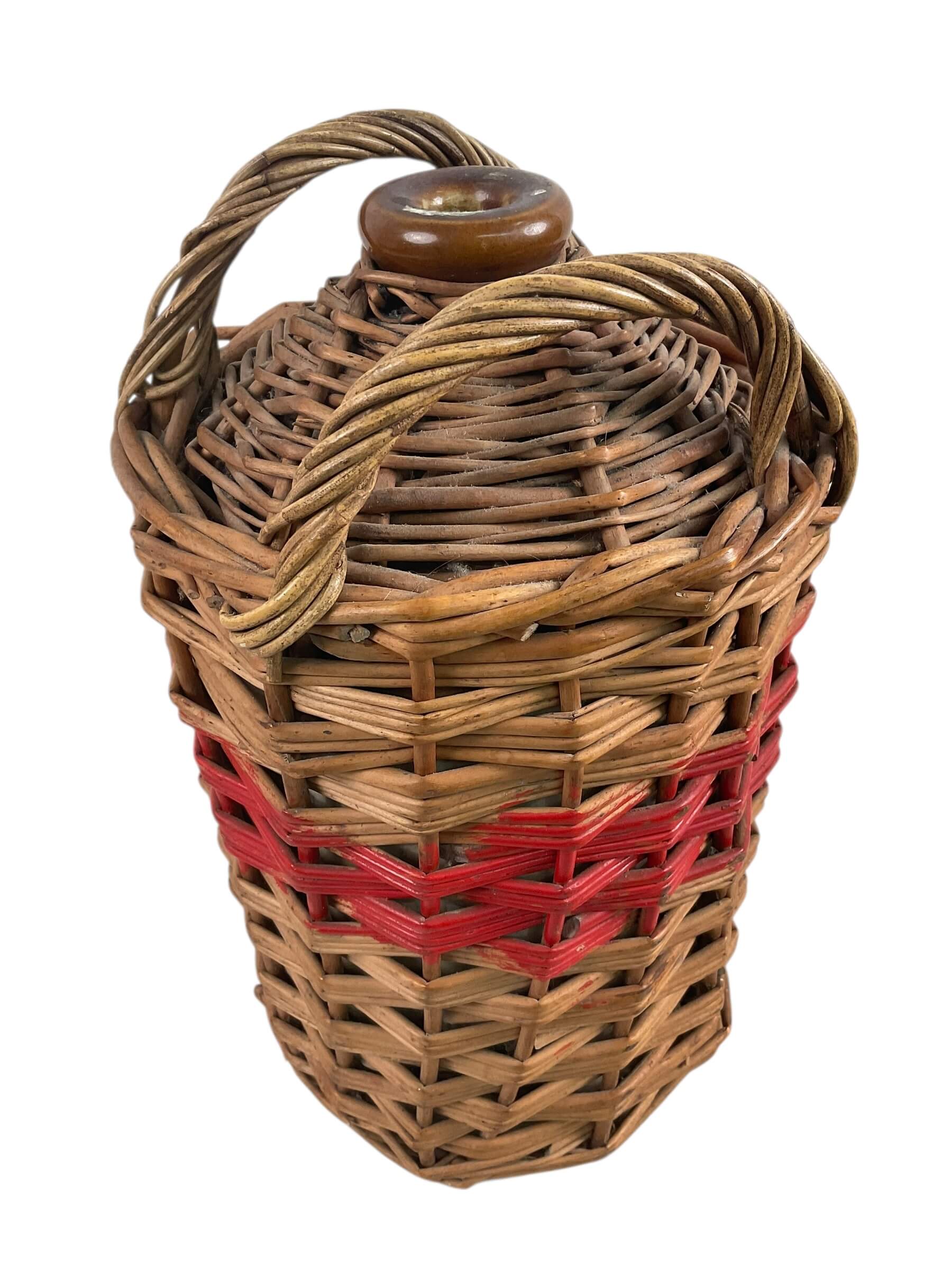 WW1 British BEF SRD Jug With Wicker Wrap WW1 British BEF SRD Jug With Wicker Wrap