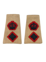 WW2 British Rifle Regiment Tropical Lieutenant Colonel Slip-Ons Insignia Pair WW2 British Rifle Regiment Tropical Lieutenant Colonel Slip-Ons Insignia Pair