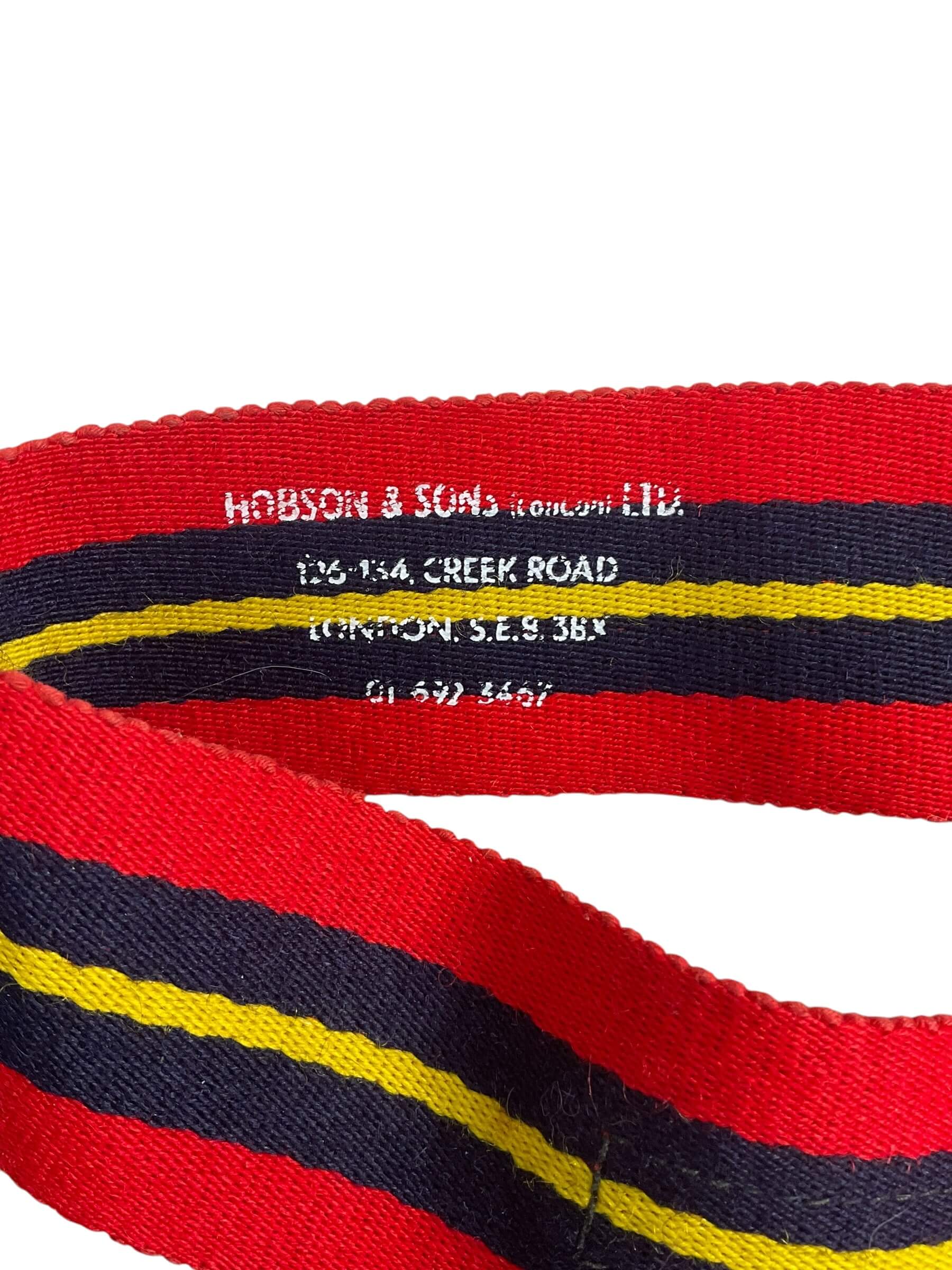 British Royal Artillery Stable Belt and Buckle Maker Hobson and Sons British Royal Artillery Stable Belt and Buckle Maker Hobson and Sons