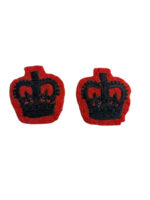 British Canadian Rifle Regiment Majors Crown Rank Insignia Pair 3