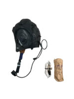 Russian Soviet Pilot's Helmet With Throat Mics Dated 1988