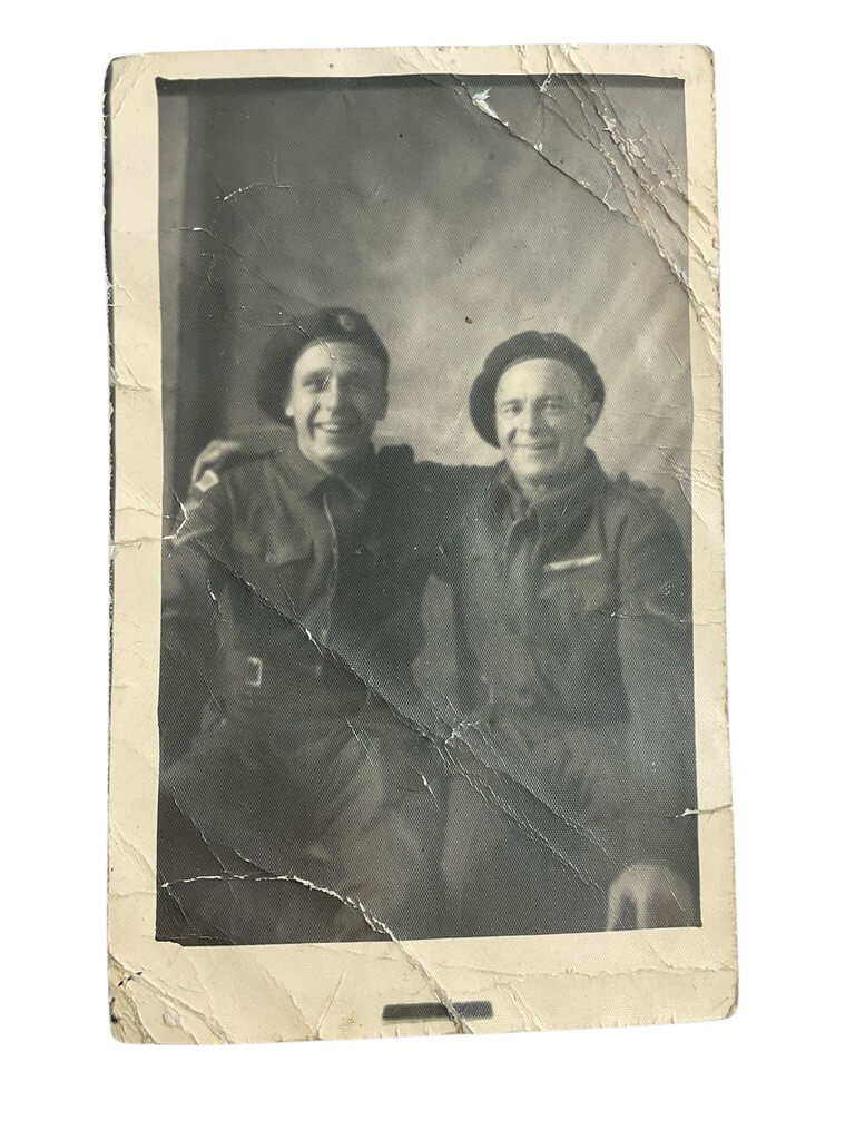 WW2 British Armoured Corps Photograph Postcard Named 5 1/2" X 3 1/2" WW2 British Armoured Corps Photograph Postcard Named 5 1/2" X 3 1/2"