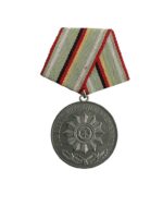East German Service Full Size Medal Silver