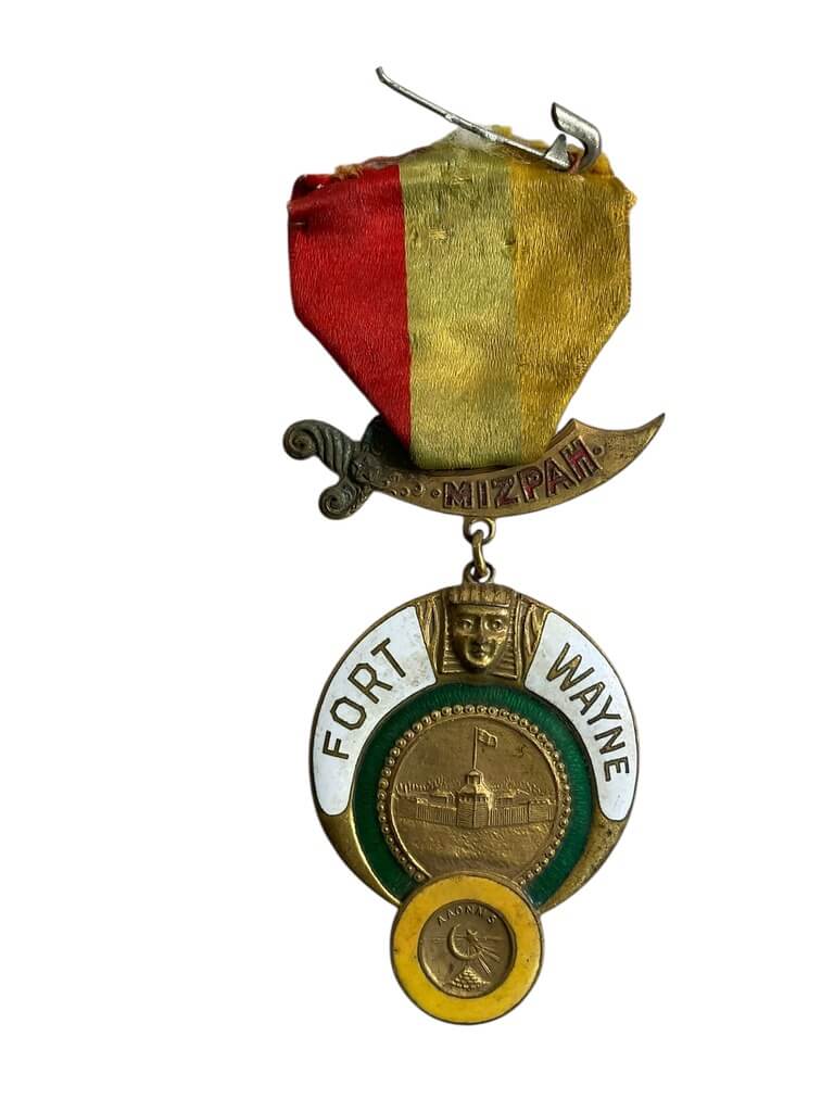 US Shriners Mizpah Temple Fort Wayne Indiana Medal US Shriners Mizpah Temple Fort Wayne Indiana Medal