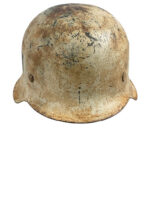 WW2 German Army M42 Winter Camouflage SS Single Decal Helmet Maker CLK64 Lot 2731 RESTORED FAKE