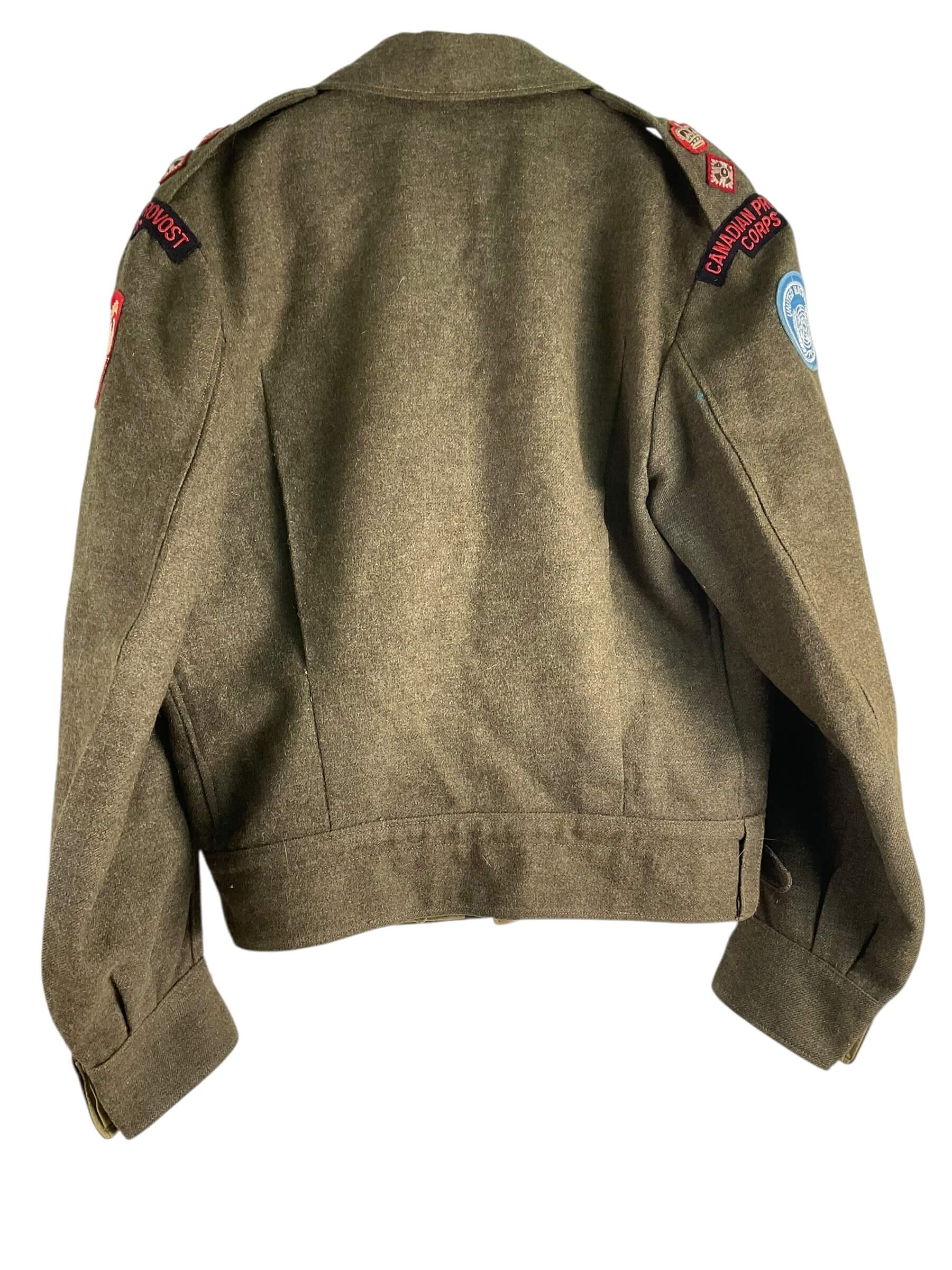 Canadian Army Korean War Provost Corps Officers Battle Dress Jacket Dated 1957 Size 16 Canadian Army Korean War Provost Corps Officers Battle Dress Jacket Dated 1957 Size 16