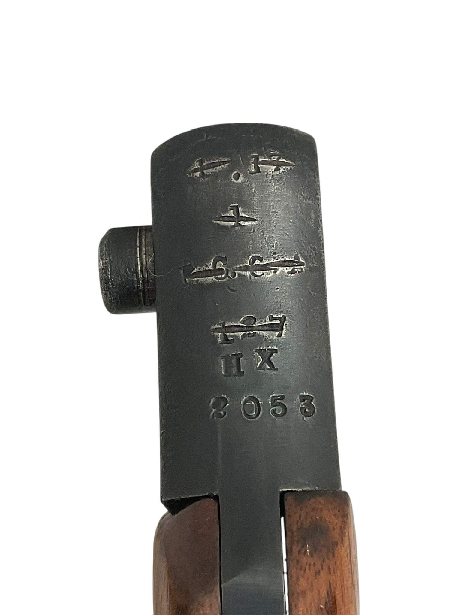 WW1 Canadian CEF Ross Rifle Bayonet With Scabbard C Broad Arrowed 1960 Dated WW1 Canadian CEF Ross Rifle Bayonet With Scabbard C Broad Arrowed 1960 Dated