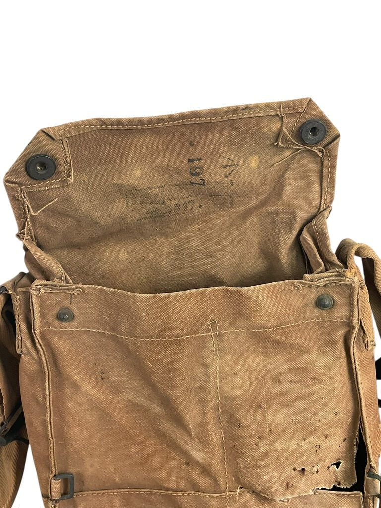 WW1 British BEF Respirator In Bag Dated 1917 Named RELIC WW1 British BEF Respirator In Bag Dated 1917 Named RELIC