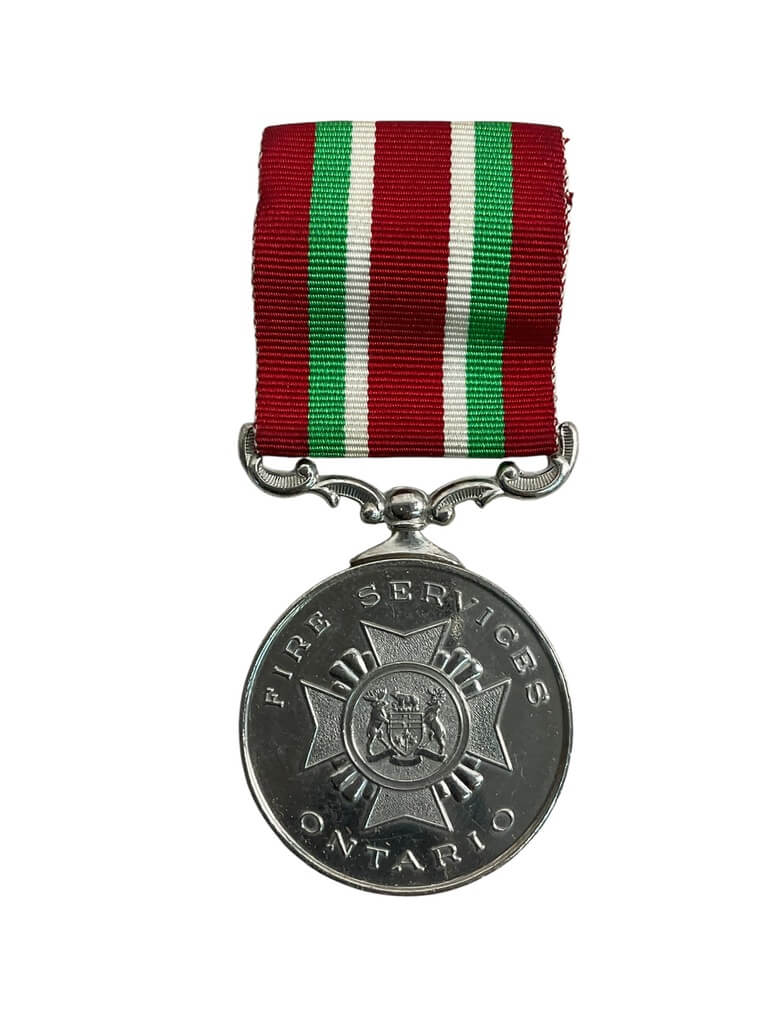 Canadian Ontario Fire Service Long Service Full Size Medal Canadian Ontario Fire Service Long Service Full Size Medal