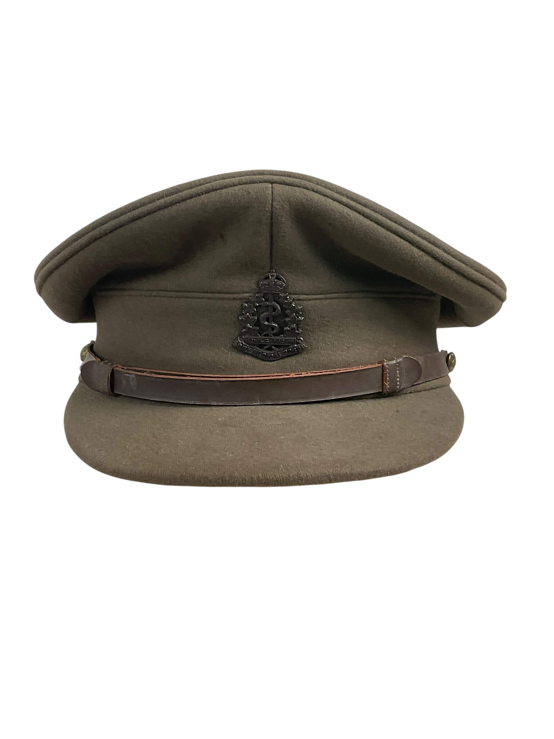 WW2 Canadian RCAMC Officers Named Service Dress With Trousers and Peak Cap Hat WW2 Canadian RCAMC Officers Named Service Dress With Trousers and Peak Cap Hat