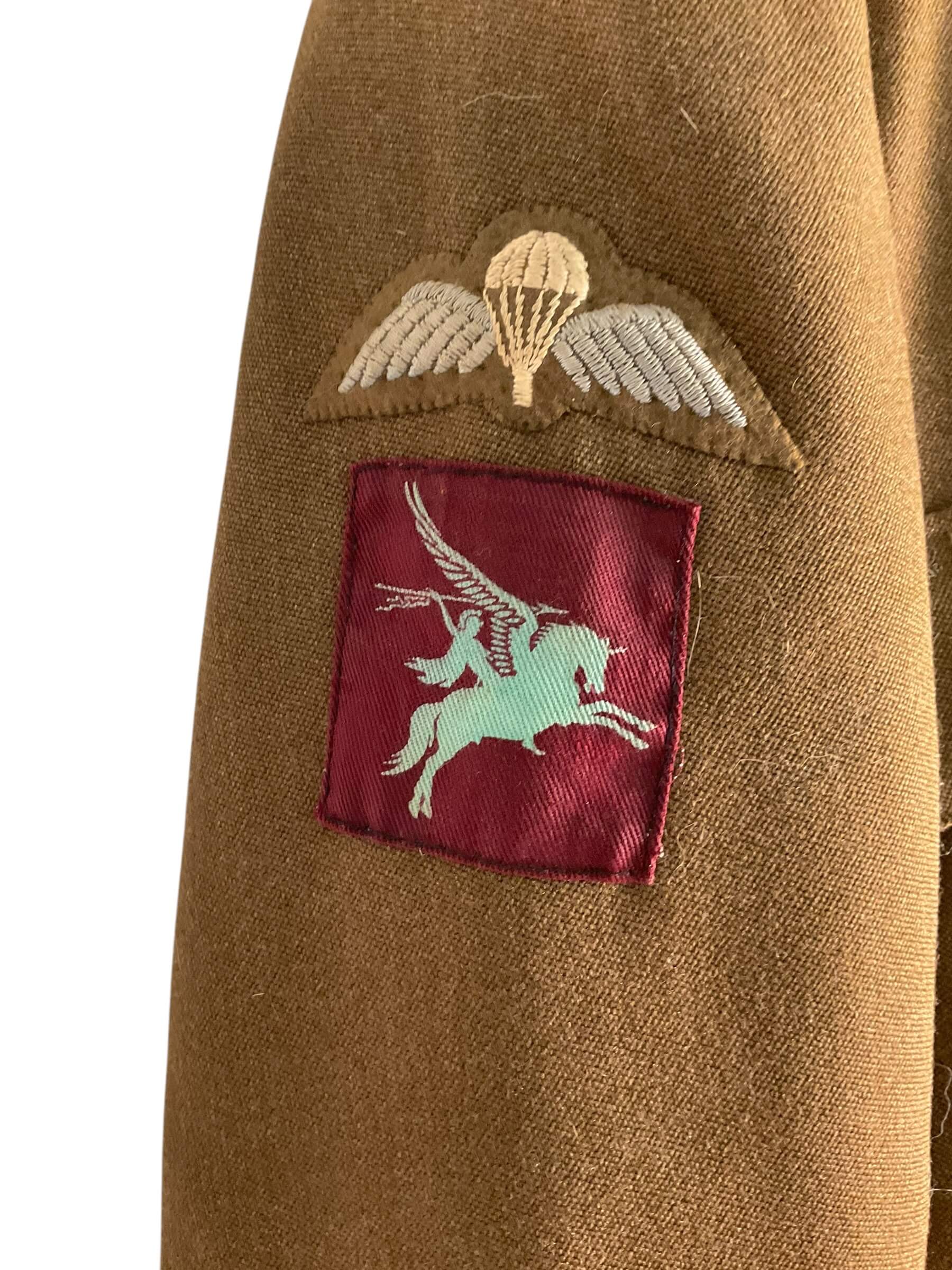 British Airborne Oxs and Bucks Officers Named 4 Pocket Tunic British Airborne Oxs and Bucks Officers Named 4 Pocket Tunic