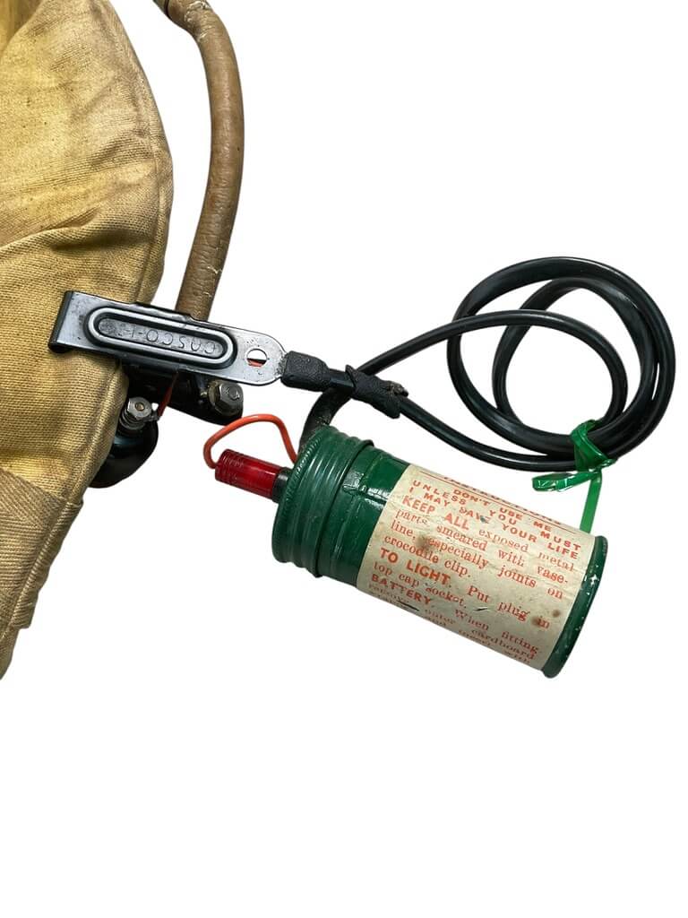 WW2 Canadian Ships Floatation Device With EASCO Light C Broad Arrowed Dated 1941 WW2 Canadian Ships Floatation Device With EASCO Light C Broad Arrowed Dated 1941