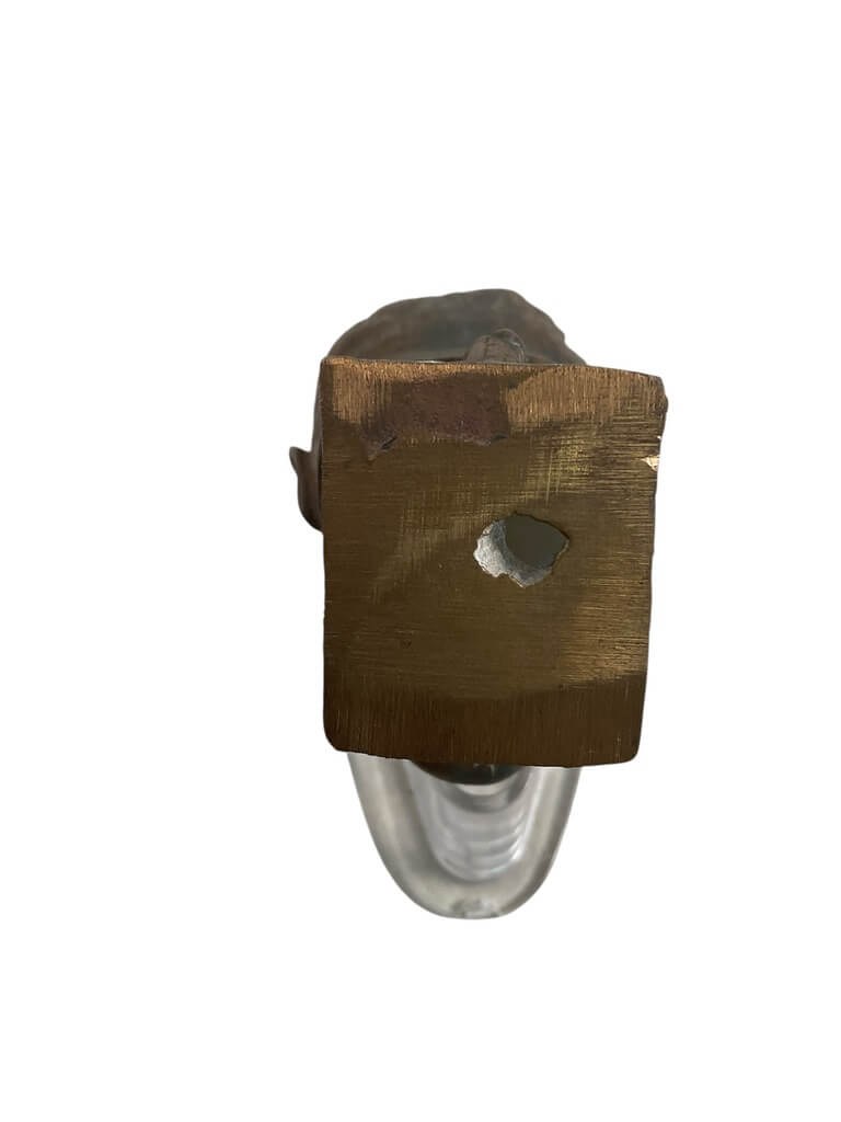 WW2 German Adolf Hitler Bronze Statue Maker Schofer 4" x 2" WW2 German Adolf Hitler Bronze Statue Maker Schofer 4" x 2"