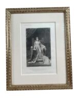 French Napoleonic Josephine in Versailles Print Framed 20" X 15 1/2"
