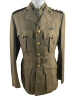 WW2 Canadian RCAMC Officers Named Service Dress With Trousers and Peak Cap Hat