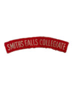 WW2 Canadian Smith Falls Collegiate Cadet Corps Shoulder Title Insignia Single WW2 Canadian Smith Falls Collegiate Cadet Corps Shoulder Title Insignia Single