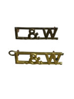 WW2 Canadian Lincoln and Welland Regiment Shoulder Titles Insignia Pair