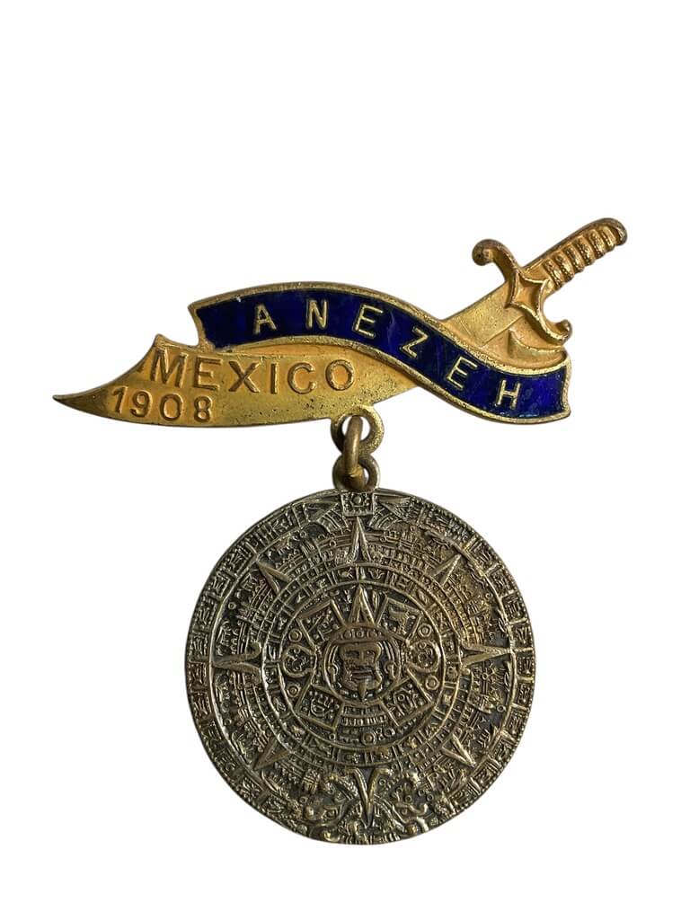 Mexico Shriners Anezeh Temple 1906 Medal Mexico Shriners Anezeh Temple 1906 Medal