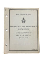 Canadian RCAF Gipsy Major Engines C1G 7G and 10Mk. 1-3 De Havilland Used Softcover Reference Book Canadian RCAF Gipsy Major Engines C1G 7G and 10Mk. 1-3 De Havilland Used Softcover Reference Book