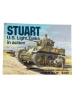 WW2 US Stuart US Light Tanks in Action Squadron Signal Armor No 18 Used Softcover Reference Book