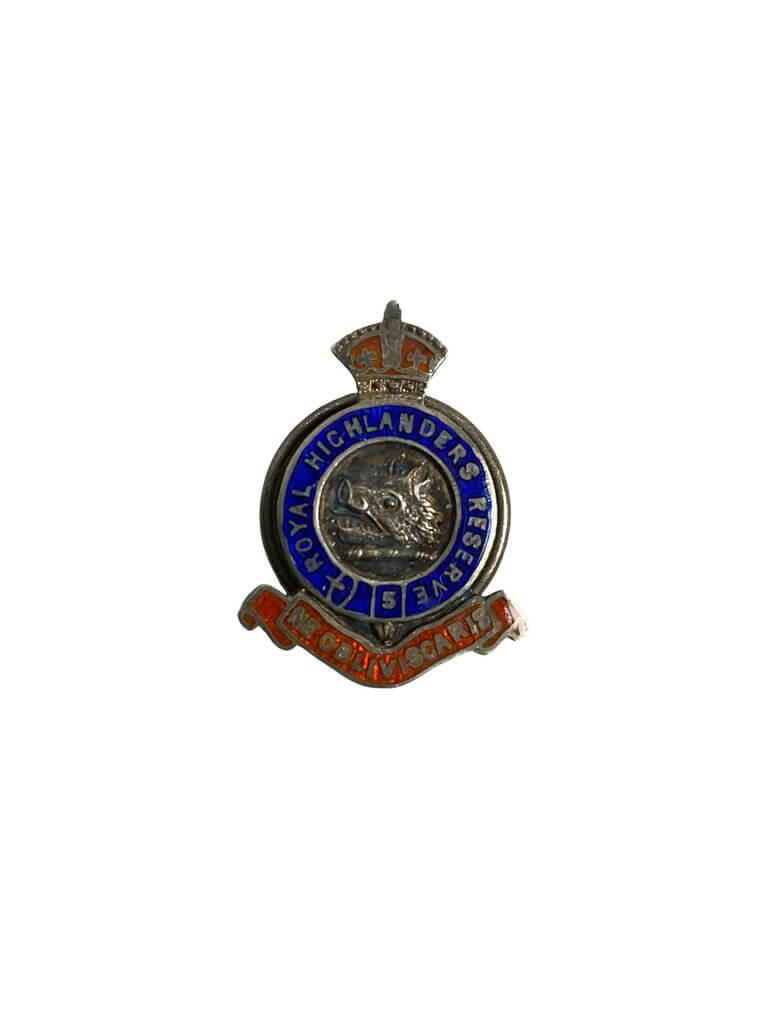 Canadian 5th Royal Highlanders Regiment Lapel Badge Canadian 5th Royal Highlanders Regiment Lapel Badge