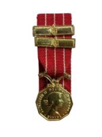 Canadian Forces Miniature CD Medal With 2 Bars