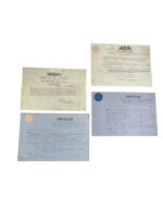 Canadian Volunteer Militia Engineers Montreal Pre Confederate Officers Commissions X 3