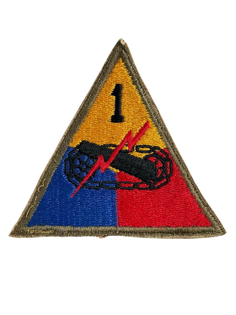 WW2 US 1st Armored Patch SSI Shoulder Sleeve Insignia WW2 US 1st Armored Patch SSI Shoulder Sleeve Insignia