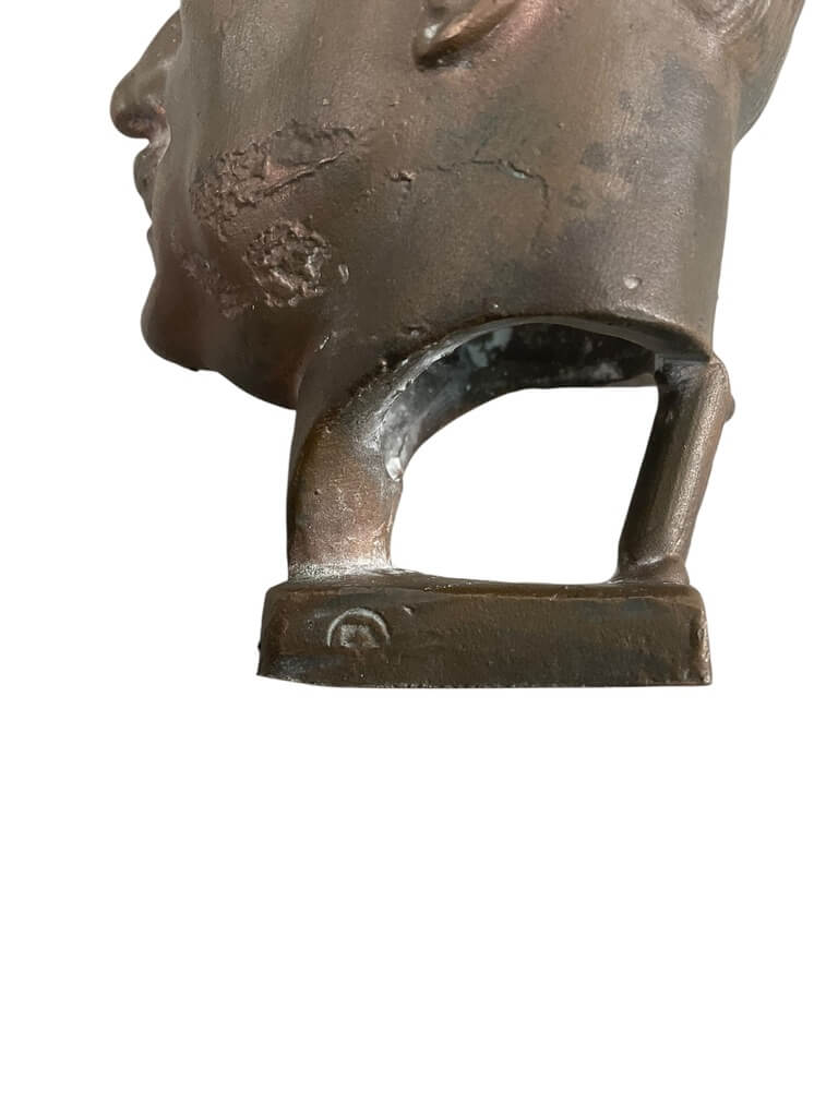 WW2 German Adolf Hitler Bronze Statue Maker Schofer 4" x 2" WW2 German Adolf Hitler Bronze Statue Maker Schofer 4" x 2"