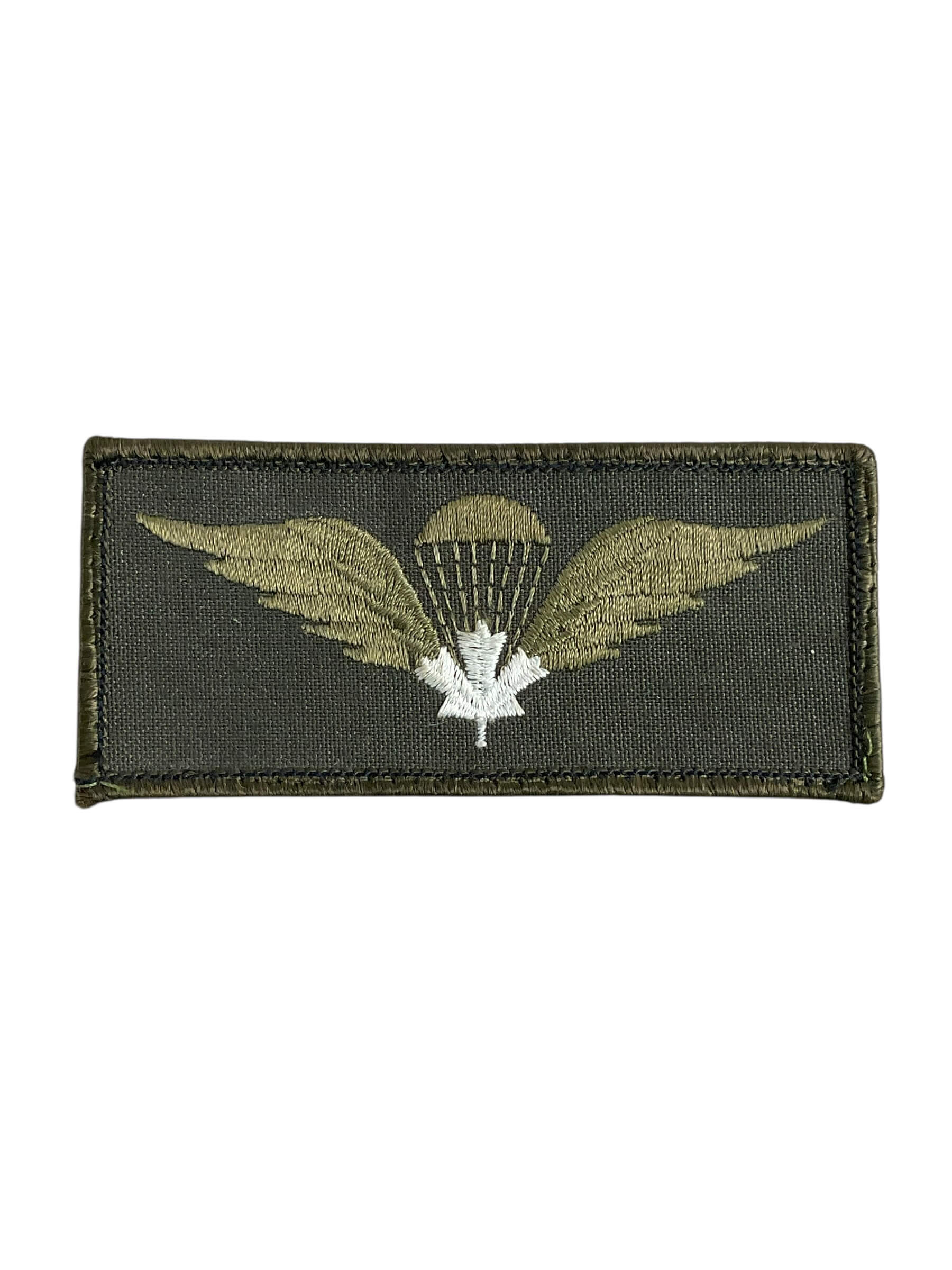 Canadian Airborne OD Green White Leaf Jump Wing Vintage Canadian Airborne OD Green White Leaf Jump Wing Vintage
