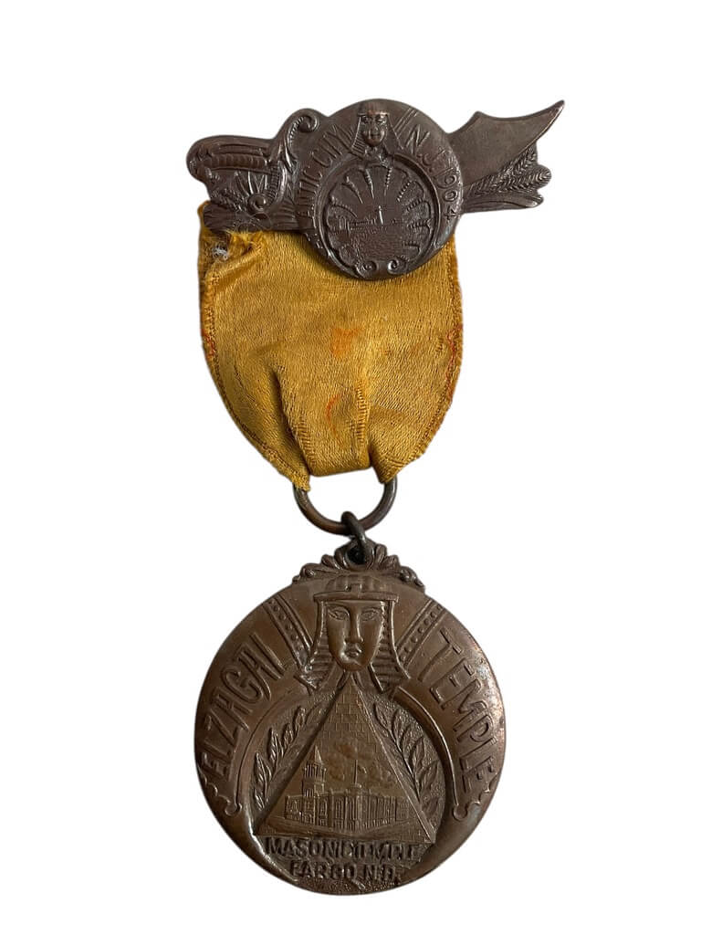 US Shriners El Zagal Temple Fargo North Dakota Medal US Shriners El Zagal Temple Fargo North Dakota Medal